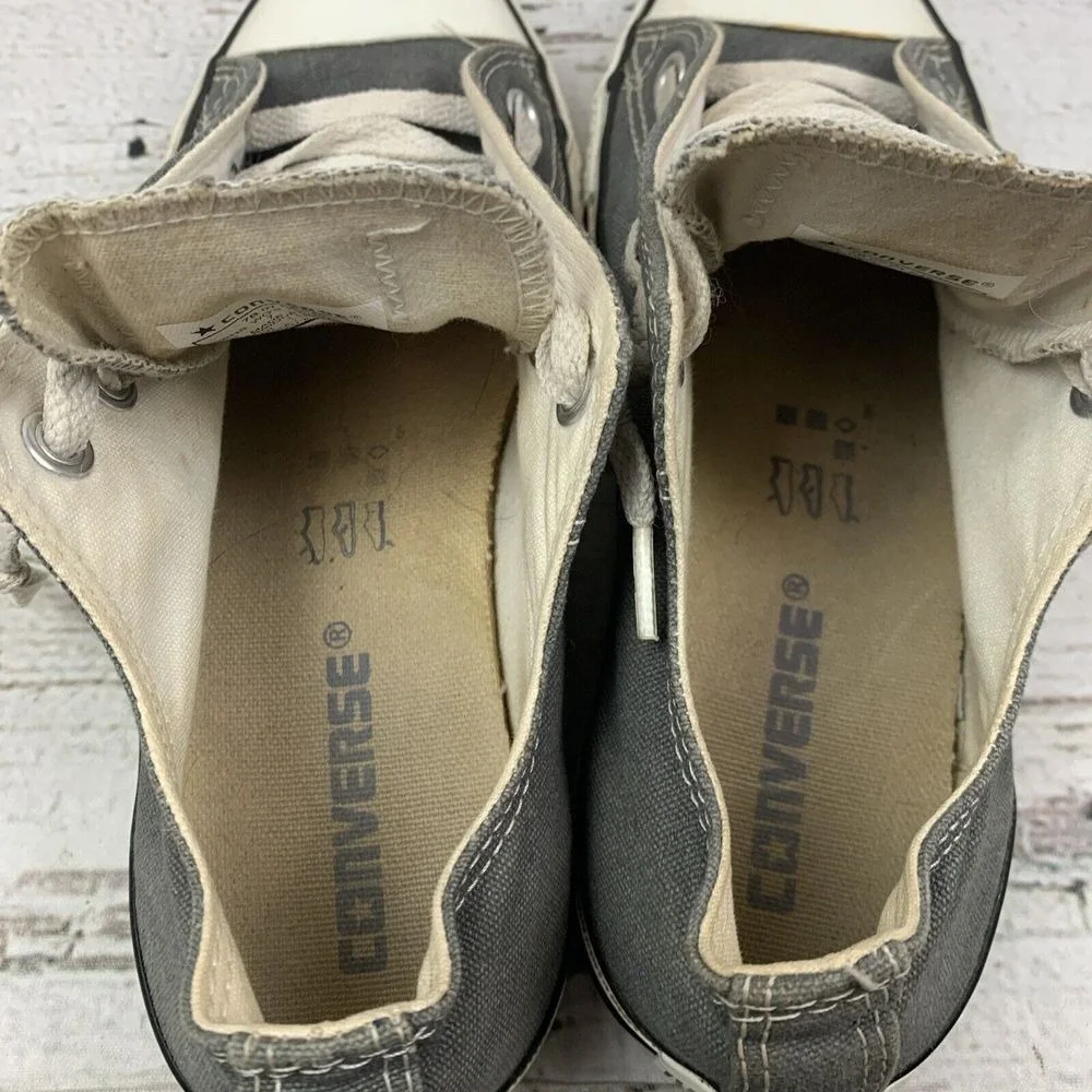Converse [Size‎ Women's 7 Men's 5] Low Top Gray Canvas Sneakers Lace Up - Picture 10 of 10